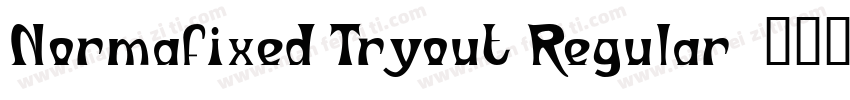 Normafixed Tryout Regular字体转换